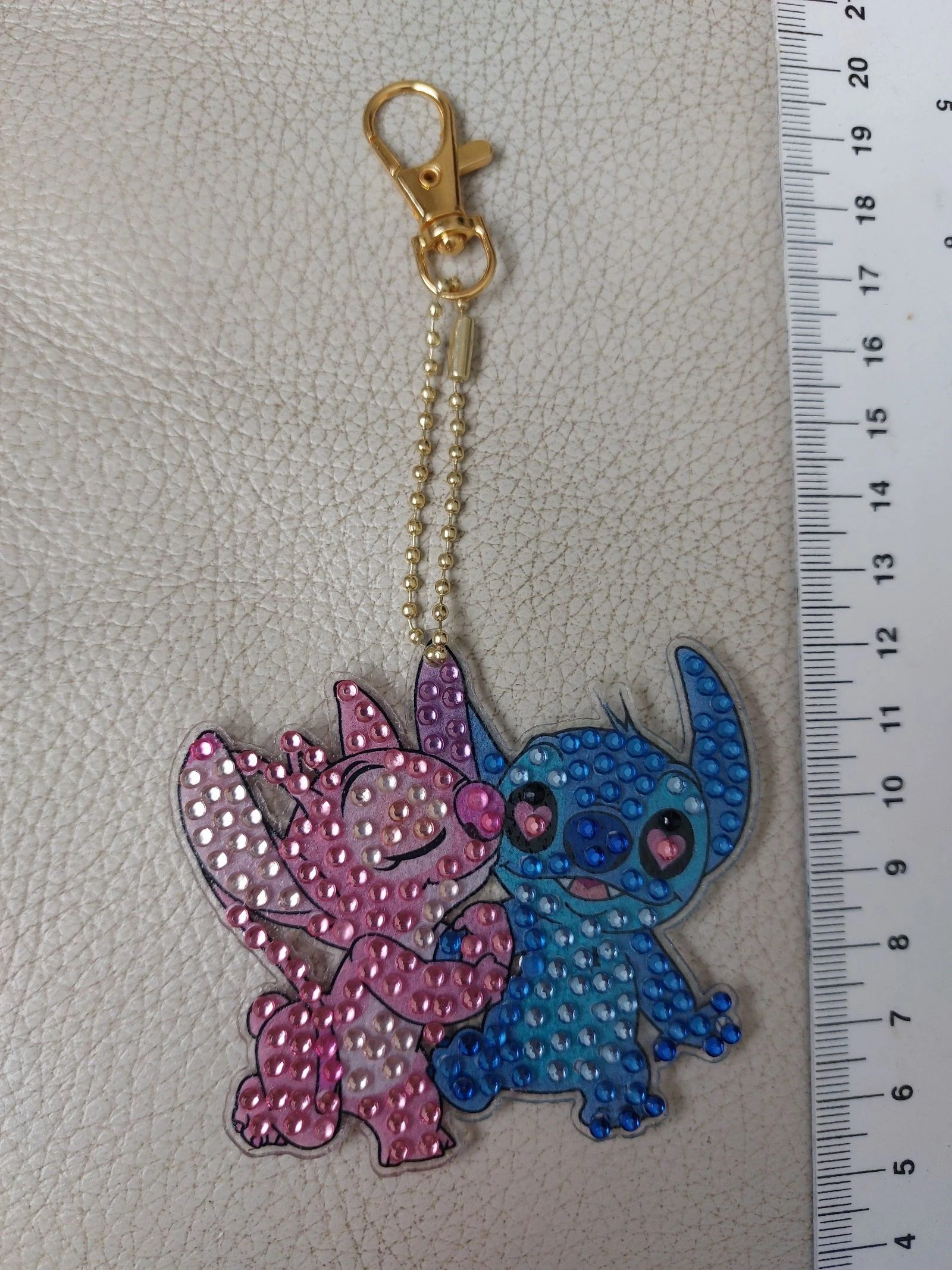 Porte-clés Diamond Painting Stitch & Angel